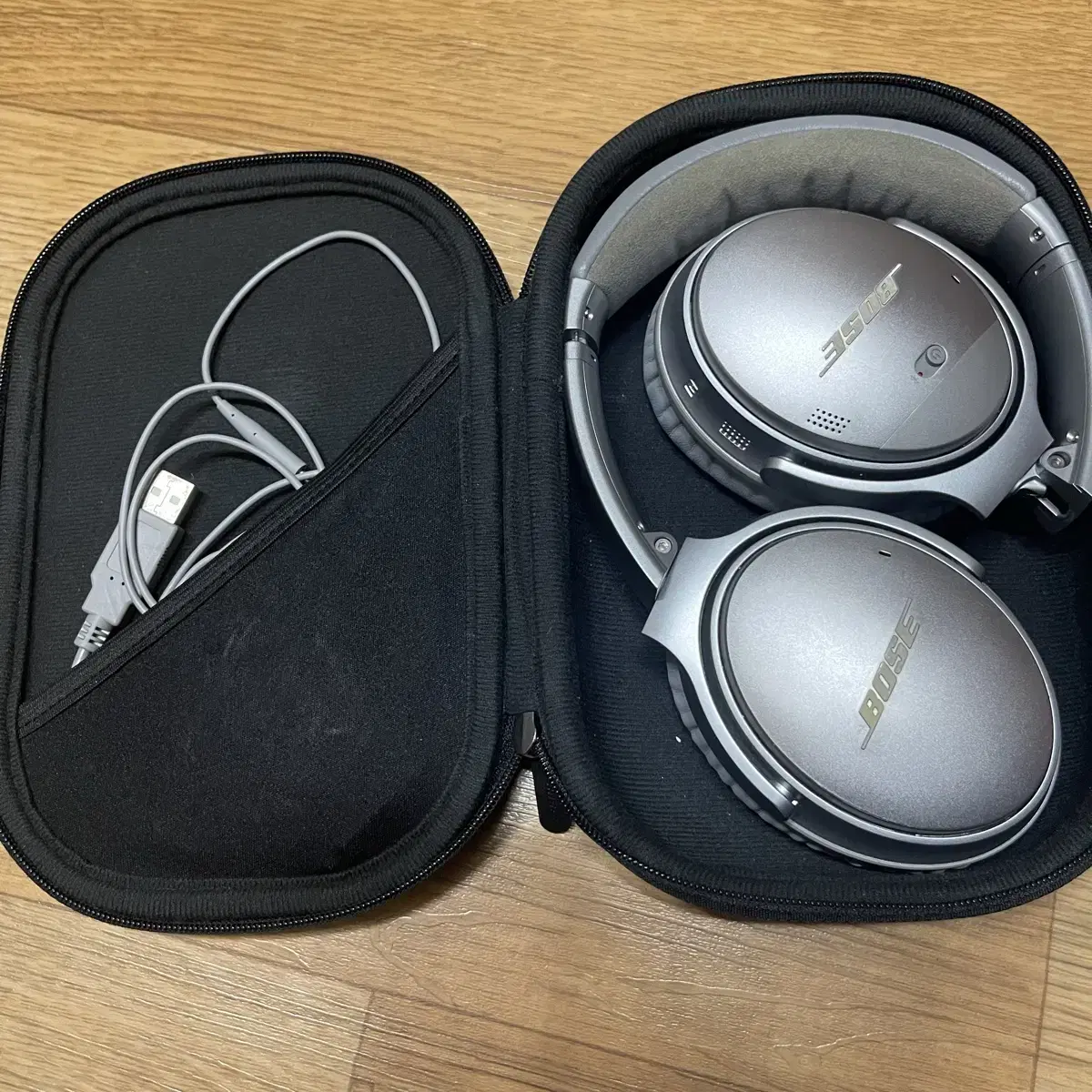 보스 qc35 II 실버 헤드폰 풀세트